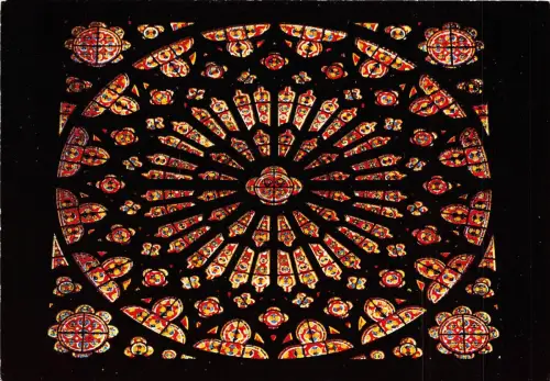 BF40506 clermont ferrand la cathedrale la rose sud france glasmalerei vitraux