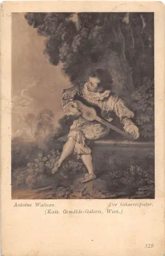 B24011 Antoine Walleau Der Gilarrespieler
