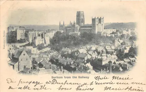 auk41378 durham aus der Eisenbahn Echtfoto UK
