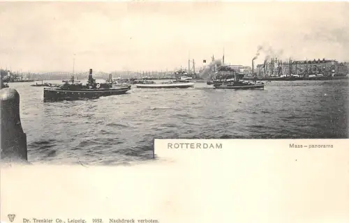 B4662 Niederlande Rotterdam Maas Panorama Front/Back Scan