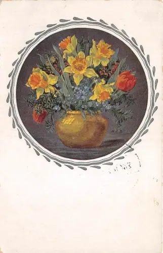 B2167 Fleurs Flowers Gartenblumen PPC gebraucht 1923 Front/Back Scan