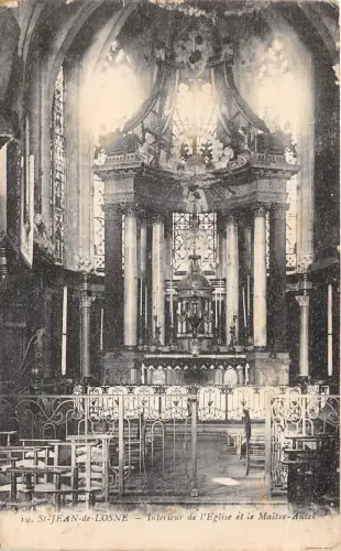 B56074 St Jean de Losne Interior de l`Eglise et le Maitre Autlet france