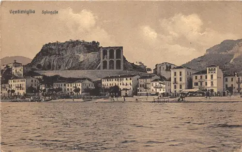 BF34426 ventimiglia spiaggia italy front/back scan