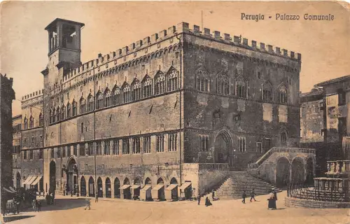 B71212 Perugia Palazzo Comunale Italien