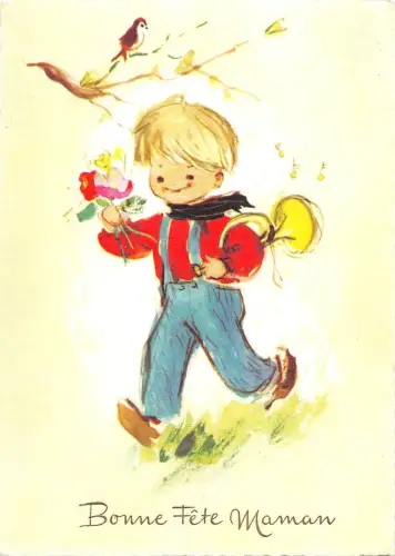 BT12871 Kind Enfant Bonne Fete Maman