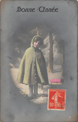 BR78413 bonne annee new year child enfant france