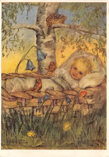 BR5687 Kind Enfant Gemälde Postkarte Kunst