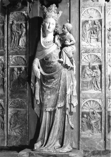 BR11761 Rampillon Eglise vierge a l Enfant Postkarte Frankreich Echtfoto