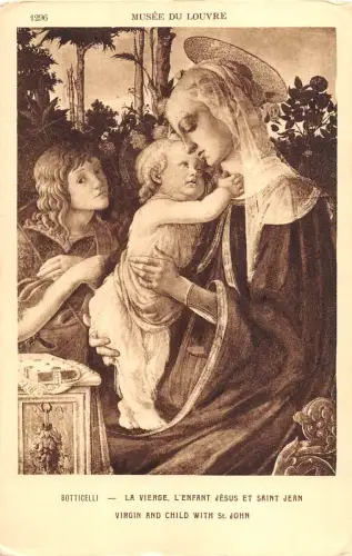 BF40606 botticelli l enfant jesus et saint jean vierges virgin holly lady
