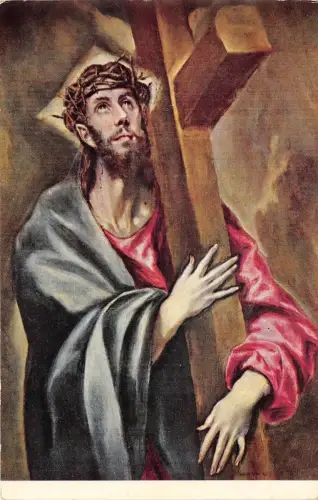 BF35039 museo del prado cristo abrazado a la cruz Skulptur Kunst Front/Back Scan