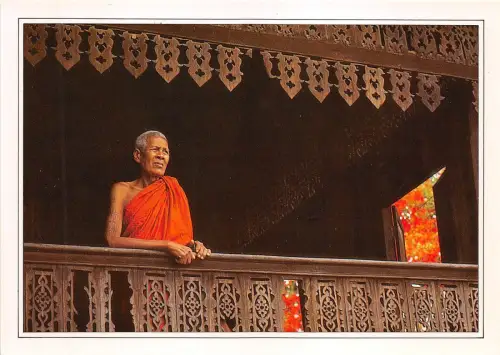 BF36417 Thailand ein alter buddhistischer Mönch Front/Back Scan