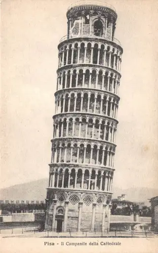 BF34673 pisa il campanile della catedrale italy front/back scan