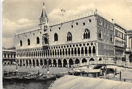 B70590 venezia Palazzo ducale e ponte della paglia Italien