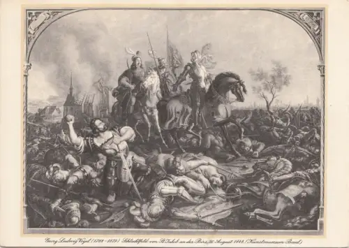 BF33464 Georg Ludwig Vogel Schlachtfeld von St I Gemälde Kunst Vorder-/Rückbild