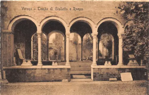 BF34525 verona tomba di giulietta e romeo italy front/back scan