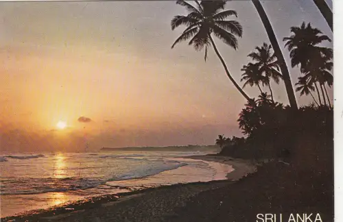 BG14370 Sonnenuntergangsszene Sri Lanka Ceylon