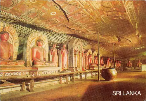 BG14386 Dambulla Felsentempel zweite Höhle Sri Lanka Ceylon