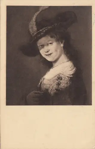 BF18080 saskia mit hus dresden reigrand Malerei Kunst Vorder-/Rückbild