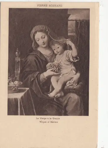 BF18264 la vierge a la grappe pierre mignard Gemälde Kunst Vorder-/Rückbild
