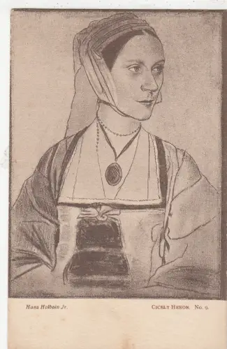 BF18195 hans holbein jr cicely reiher malerei kunst vorder-/rückbild