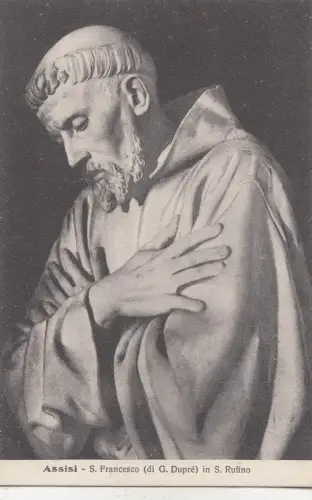 BF18016 assisi s francesco in s ruffino Skulptur Kunst Vorder-/Rückbild