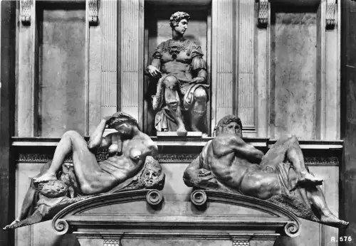 BG30690 Firenze Cappelle Mediceee Skulptur Kunst Postkarte Italien CPSM 14,5x10cm