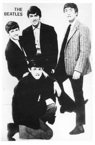 Mic87 The Beatles Musiker Echtfoto 7x9cm Film Kunst Kino