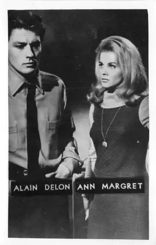 Mic75 Alain Delon und Ann Margret Schauspielerin Echtfoto 7x9cm Film Kunst Kino