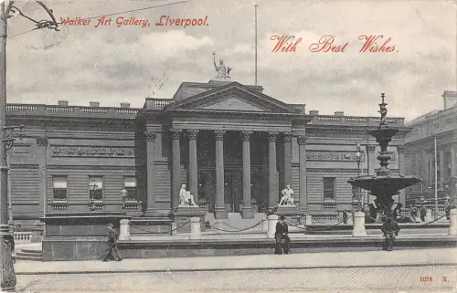 uk12483 walker art gallery liverpool real photo uk