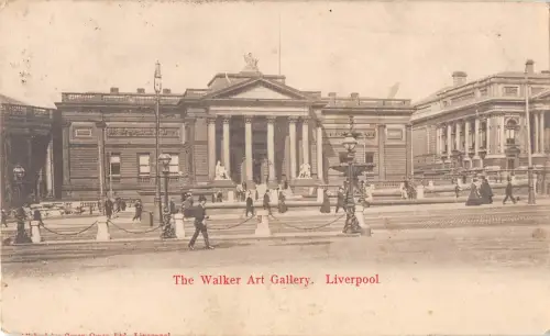uk12498 walker art gallery liverpool real photo uk