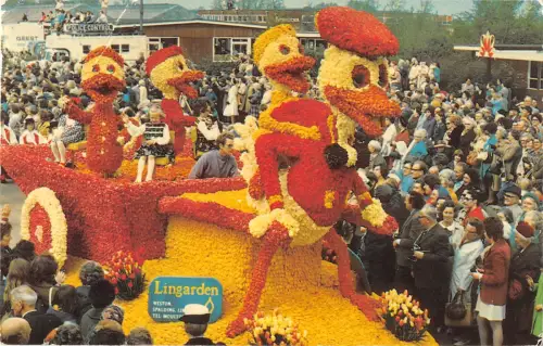 uk24860 flower parade spalding real photo uk donald duck