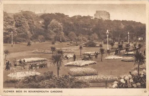 uk29674 Blumenbeete in Bournemouth Gardens Echtfoto UK