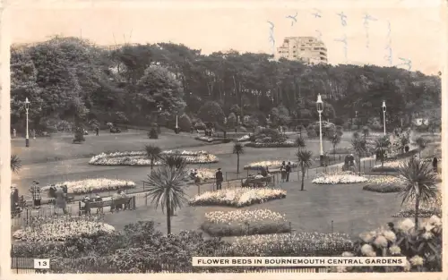 uk29266 Blumenbeet Central Gardens Bournemouth Echtfoto UK