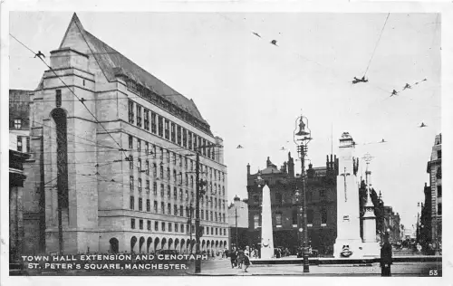 uk51362 Rathaus Erweiterungen Kenotaph St Peters Square Manchester Echtfoto UK