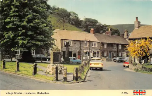 uk51686 village square castleton derbyshire uk
