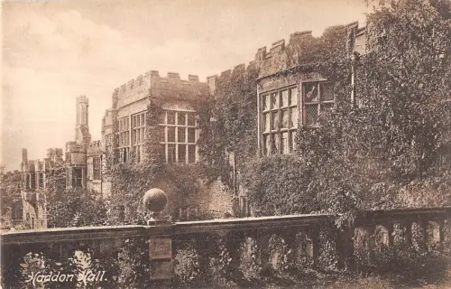 uk17741 haddon hall real photo uk