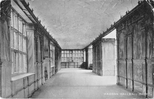 uk18585 ball room haddon hall real photo uk