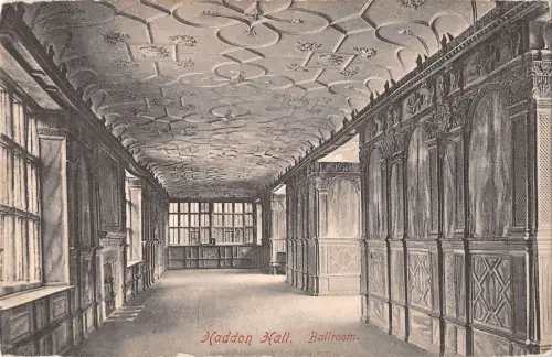 uk28127 ballroom haddon hall real photo uk