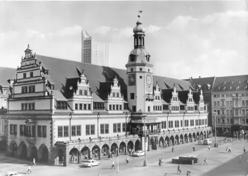 BG33971 Leipzig Altes Rathaus Echtfoto Deutschland