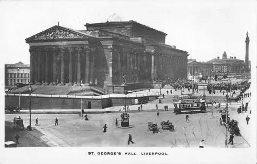 uk12487 st georges hall liverpool real photo uk