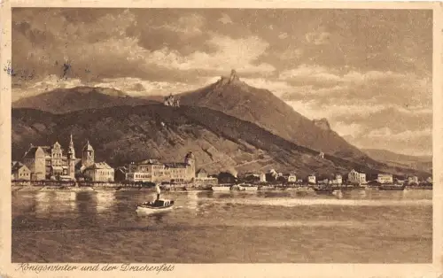 BG25734 königswinter und der drachenfels germany