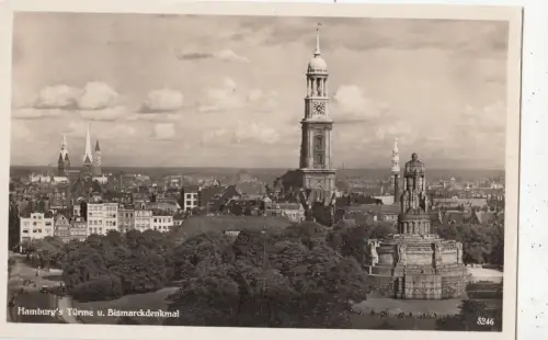 BG25941 hamburg s turme u bismarckdenkmal germany