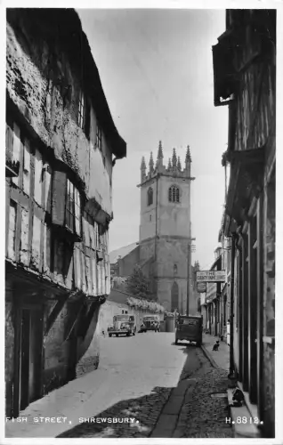 BR93793 Fish Street Shrewsbury Echtfoto UK