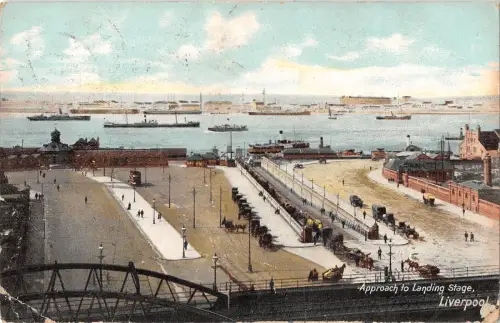 uk11959 Anflug der Landung Stage Liverpool UK