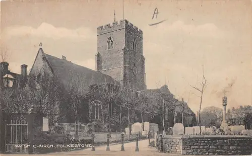 BR80577 Pfarrkirche Folkestone UK