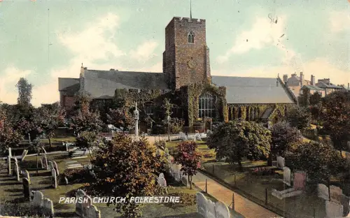 BR64988 Pfarrkirche Folkestone UK