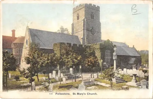 BR80572 Folkestone St Mary S Church UK
