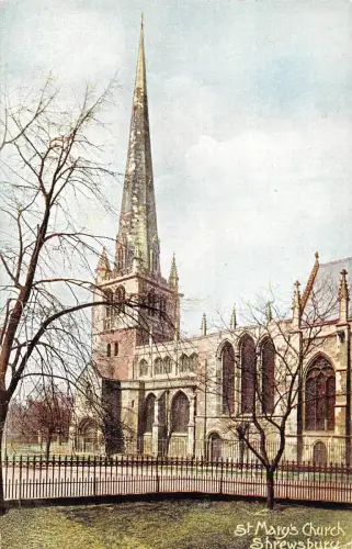 BR94327 st mary s church shrewsbury uk