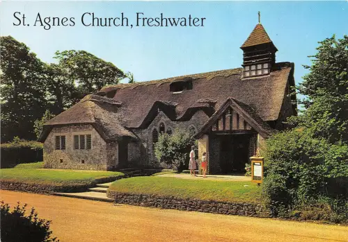 uk52511 st agnes church freshwater isle of wight real photo uk
