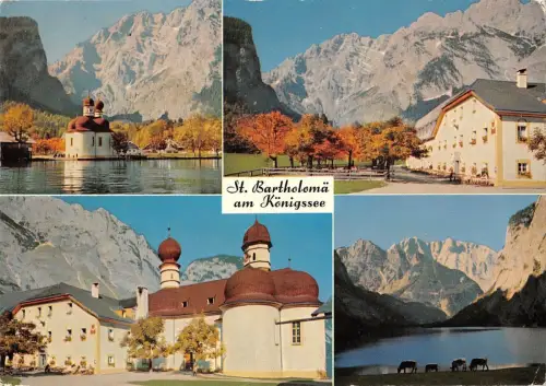 BT10979 Kirche u Gasrwirtschaft st bartholoma am königssee mit wa Germany